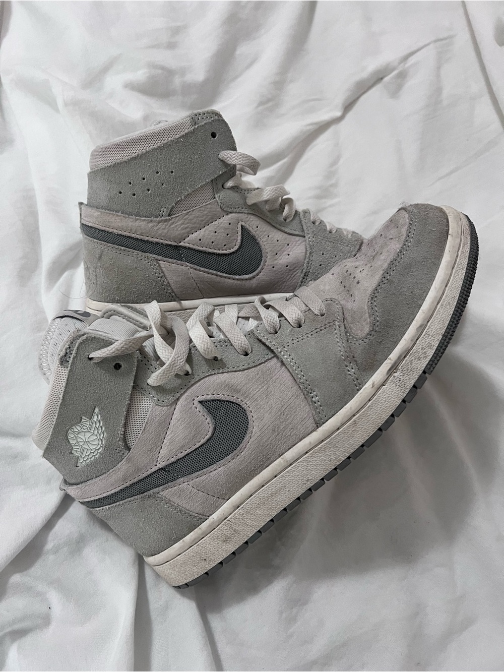 Nike Air Jordan 1 High Zoom Air CMFT Particle Grey Light Grey Men's 8.5